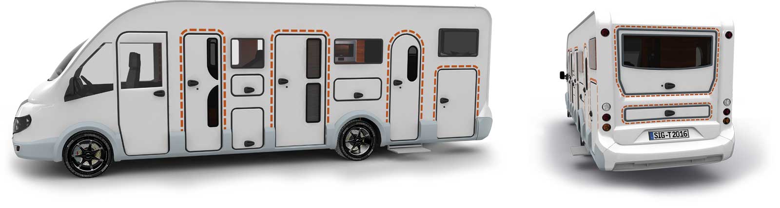 keyless entry system for RV´s recreational vehicles, caravans and mobile homes